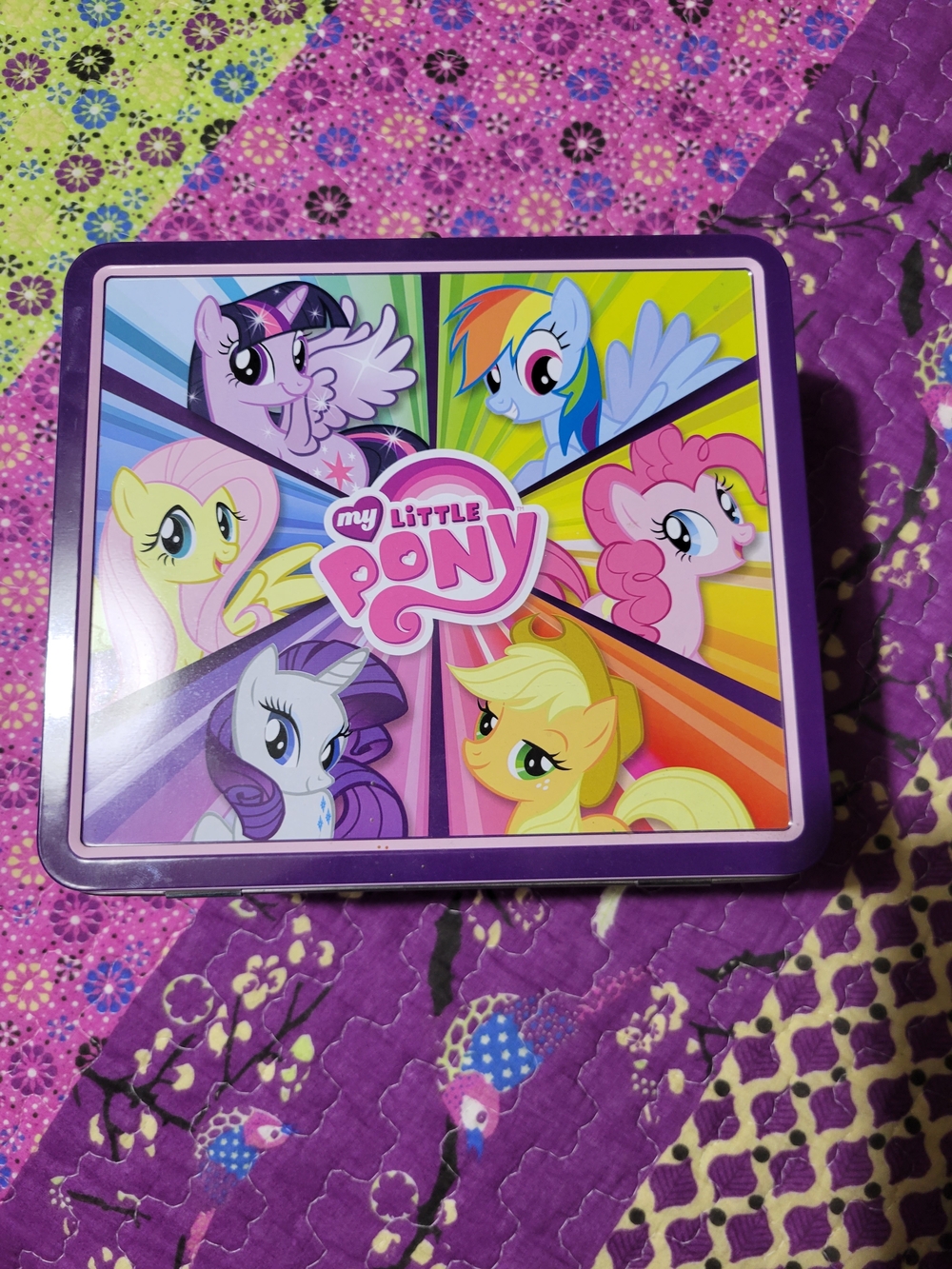 My Little Pony Rainbow Metal Lunchbox - Circa 2013